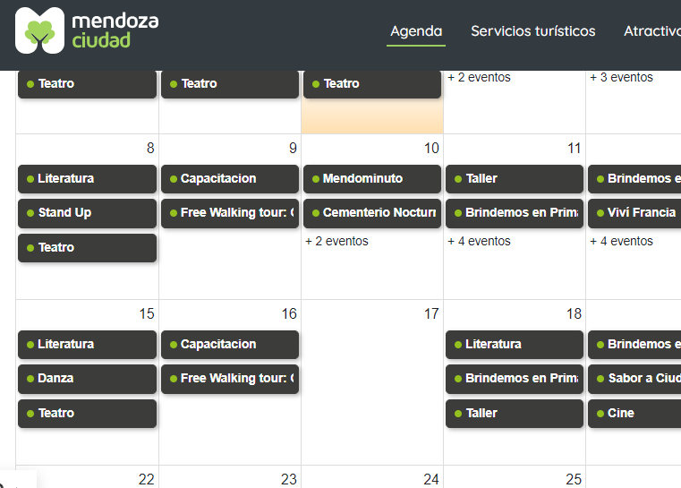 Agenda Ciudad de Mendoza